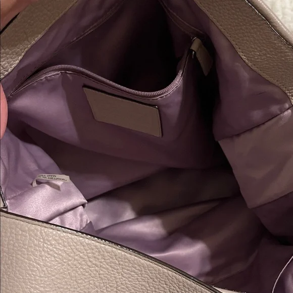 Coach Vintage Classic Casual Soft Light Purple Pebble Leather Hobo Bag bag tag - Picture 3 of 10